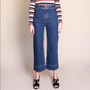 EUC Apiece Apart Merida cropped sailor jean